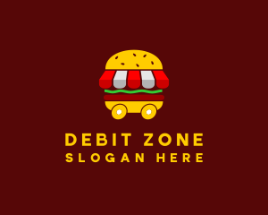 Burger Sandwich Food Stall  logo design