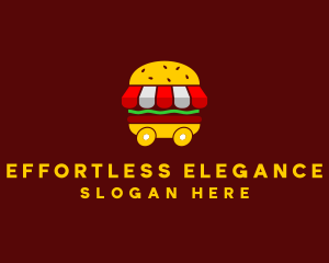 Burger Sandwich Food Stall  logo design