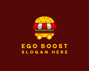 Burger Sandwich Food Stall  logo design