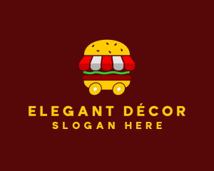 Burger Sandwich Food Stall  logo design