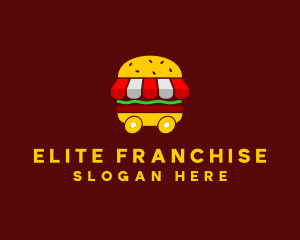 Burger Sandwich Food Stall  logo design