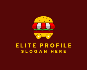 Burger Sandwich Food Stall  logo design