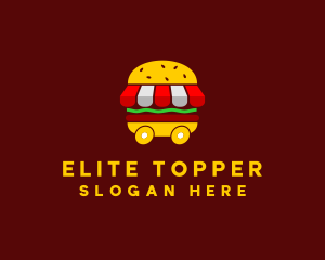 Burger Sandwich Food Stall  logo design