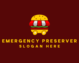 Burger Sandwich Food Stall  logo design