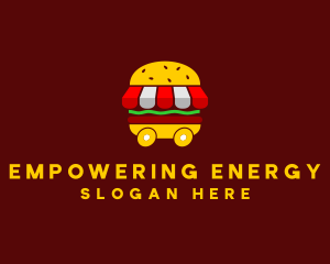 Burger Sandwich Food Stall  logo design