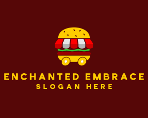 Burger Sandwich Food Stall  logo design