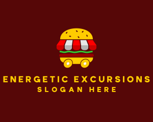 Burger Sandwich Food Stall  logo design