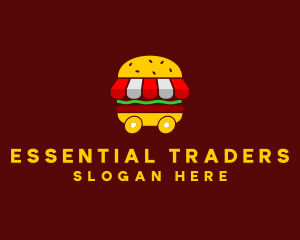 Burger Sandwich Food Stall  logo design