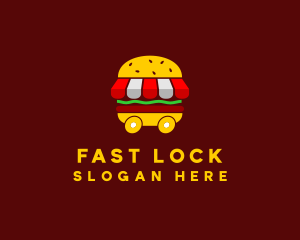 Burger Sandwich Food Stall  logo design