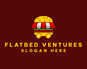 Burger Sandwich Food Stall  logo design