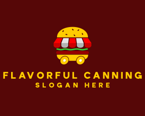 Burger Sandwich Food Stall  logo design