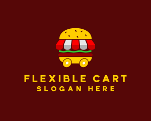 Burger Sandwich Food Stall  logo design