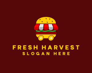 Burger Sandwich Food Stall  logo design