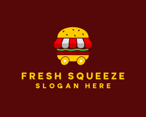 Burger Sandwich Food Stall  logo design