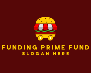 Burger Sandwich Food Stall  logo design