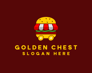 Burger Sandwich Food Stall  logo design