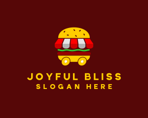 Burger Sandwich Food Stall  logo design