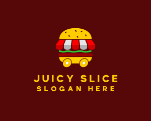 Burger Sandwich Food Stall  logo design