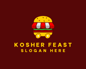 Burger Sandwich Food Stall  logo design