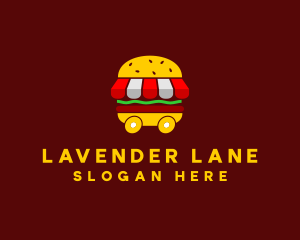 Burger Sandwich Food Stall  logo design