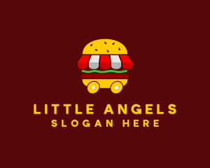 Burger Sandwich Food Stall  logo design