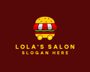 Burger Sandwich Food Stall  logo design