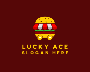 Burger Sandwich Food Stall  logo design