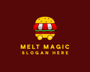 Burger Sandwich Food Stall  logo design