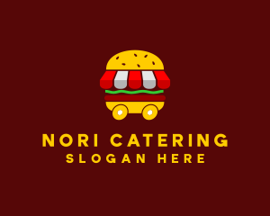 Burger Sandwich Food Stall  logo design