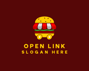 Burger Sandwich Food Stall  logo design