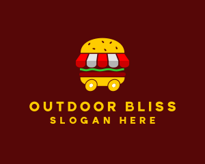 Burger Sandwich Food Stall  logo design