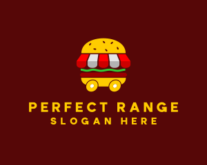 Burger Sandwich Food Stall  logo design