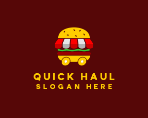 Burger Sandwich Food Stall  logo design