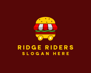 Burger Sandwich Food Stall  logo design