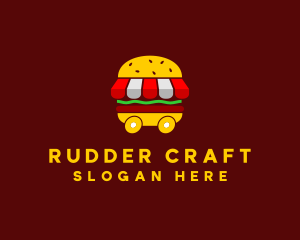 Burger Sandwich Food Stall  logo design