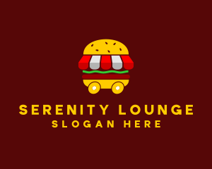 Burger Sandwich Food Stall  logo design