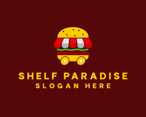 Burger Sandwich Food Stall  logo design