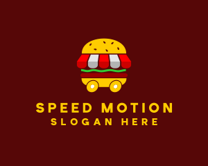 Burger Sandwich Food Stall  logo design