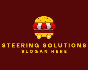 Burger Sandwich Food Stall  logo design