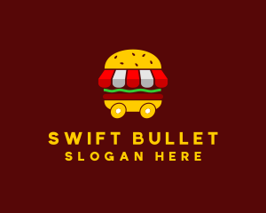 Burger Sandwich Food Stall  logo design