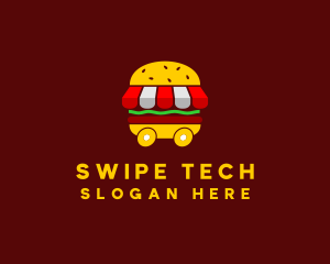 Burger Sandwich Food Stall  logo design