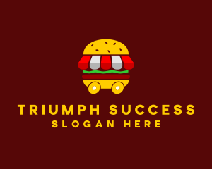 Burger Sandwich Food Stall  logo design