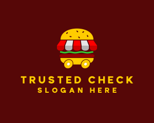 Burger Sandwich Food Stall  logo design