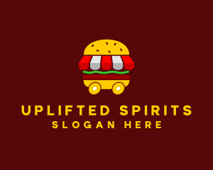 Burger Sandwich Food Stall  logo design