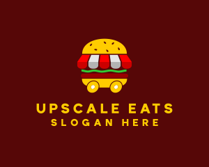 Burger Sandwich Food Stall  logo design