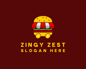 Burger Sandwich Food Stall  logo design