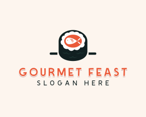 Sushi Cuisine Cooking logo design