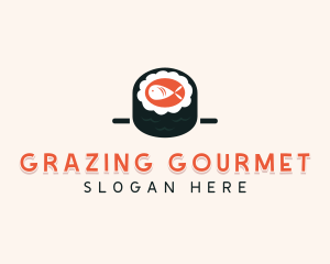 Sushi Cuisine Cooking logo design