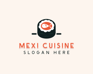 Sushi Cuisine Cooking logo design