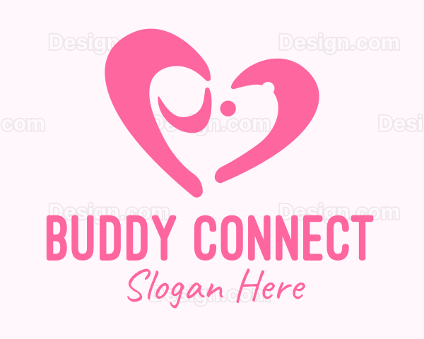 Pink Dog Heart Logo